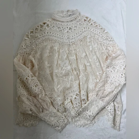 Rich Radi Qs NYC intricate Lace cutout Top - Picture 4 of 13